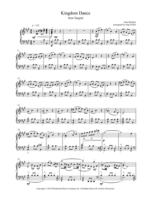 Kingdom Dance (Arr. Anja Goller) - Alan Menken (Piano Solo)
