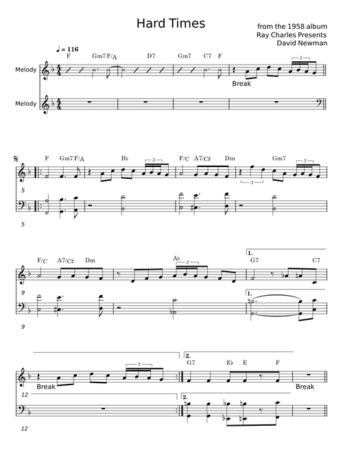 Hard Times - David Newman