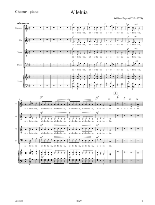 Alleluia – William Boyce