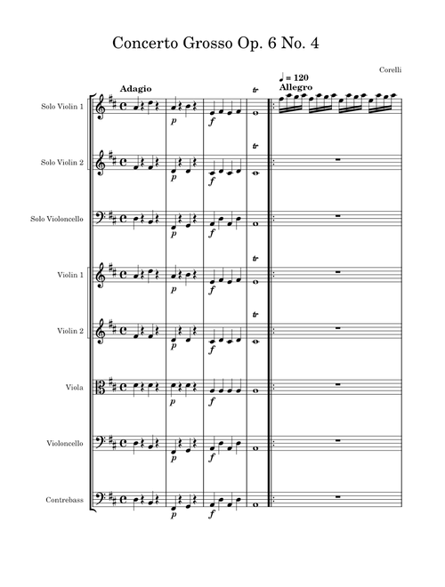 Concerto Grosso Op. 6 No. 4