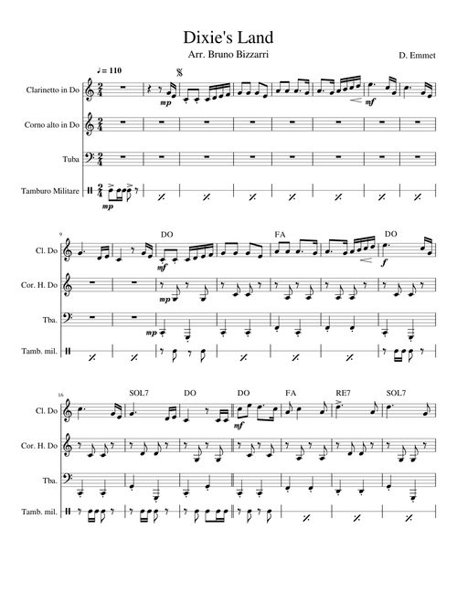Dixie's Land – Daniel D. Emmett Dixie's Land