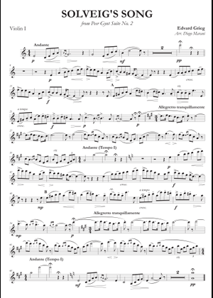 その他 Solvejg's Song Horn Quartet Play Official version of Solveig's Song Sheet Music by Edvard