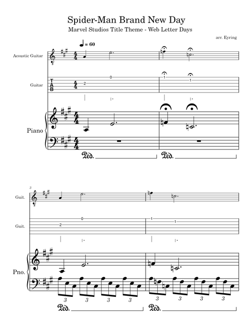 Web Letter Days Very Easy Guitar Play Along