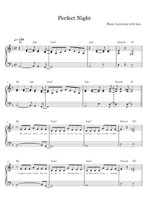 Perfect Night – LE SSERAFIM (Overwatch 2) Sheet Music for Piano (Solo ...