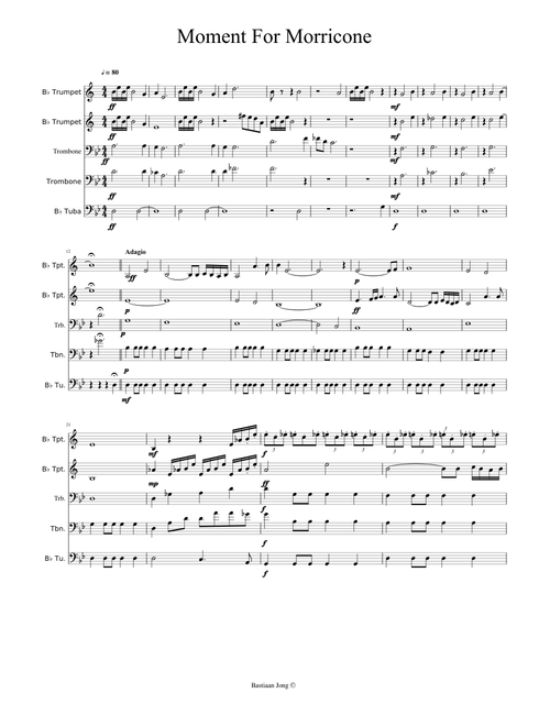 Moment For Morricone for Big Brass