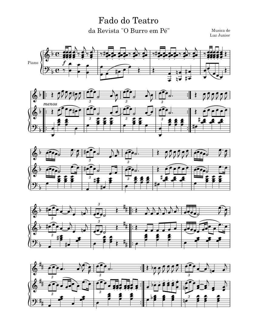 Fado Do Teatro Luz Junior Sheet Music For Piano Flute Piano Voice fado-do-teatro-luz-junior-sheet-music-for-piano-flute-piano-voice