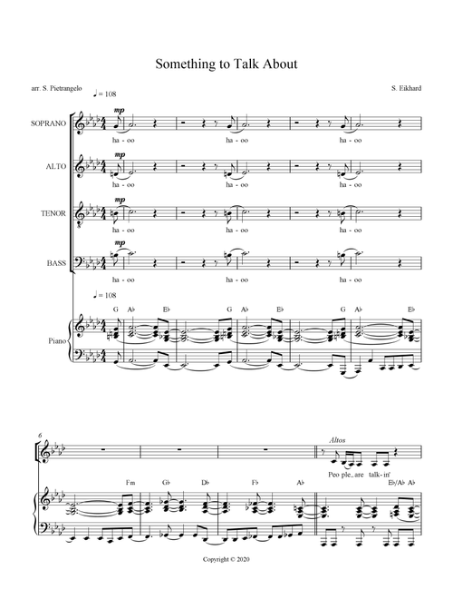 Something To Talk About (let's Give Them Something To Talk About) (Arr. Scott Pietrangelo) - Bonnie Raitt (Choral, SATB)