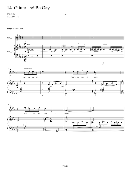 Candide - Glitter And Be Gay