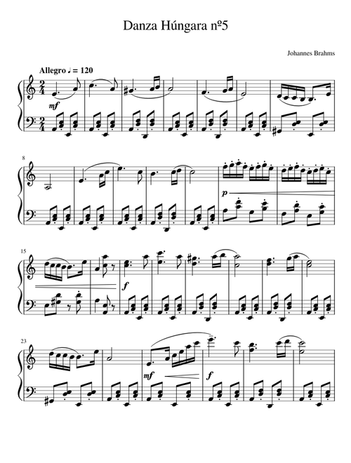 Hungarian Dance No.5