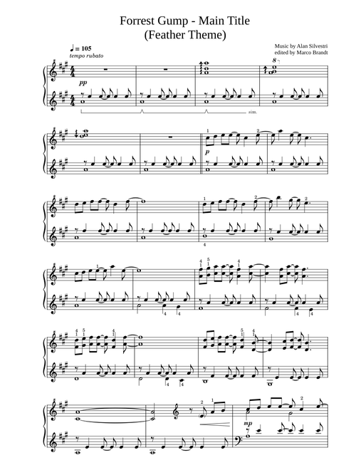 Forrest Gump, Feather Theme – Alan Silvestri