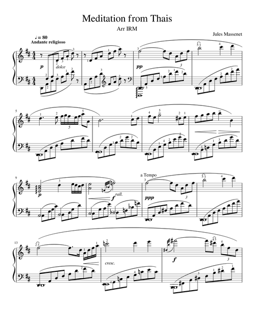 Massenet, Meditation from Thais