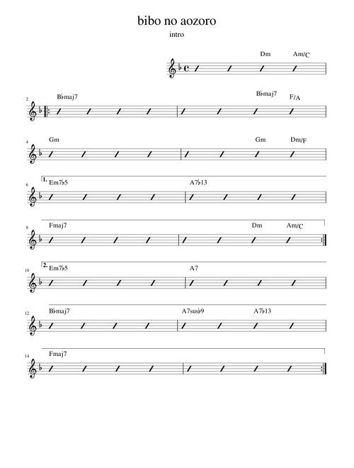 INTRO bibo_no_aozoro