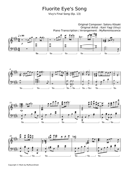 Fluorite Eye's Song - Satoru Kosaki