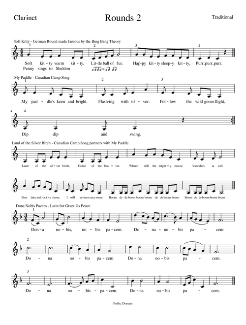 Rounds 2 Clarinet