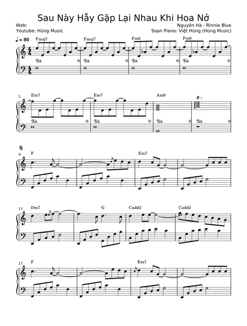 Sau Này Hẫy Gặp Lại Nhau Khi Hoa Nở – Nguyên Hà;Rinnie Blue;Việt Hùng;Hùng Music