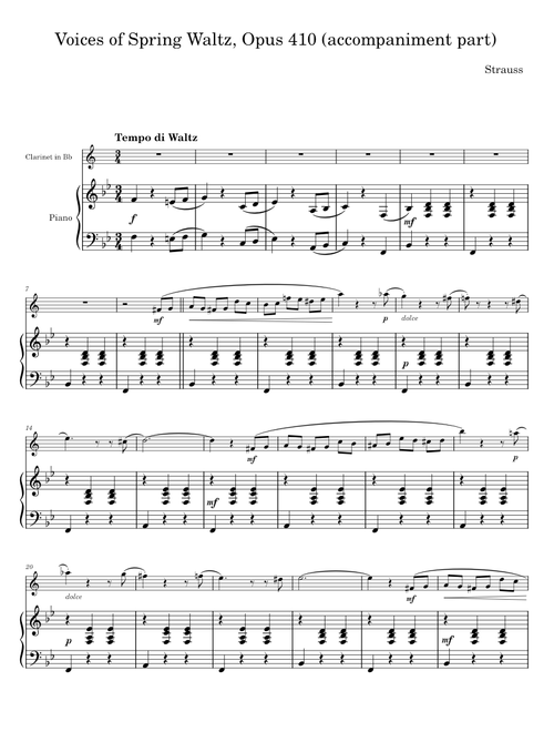 Voices of Spring Waltz - Johann Strauss Jr.