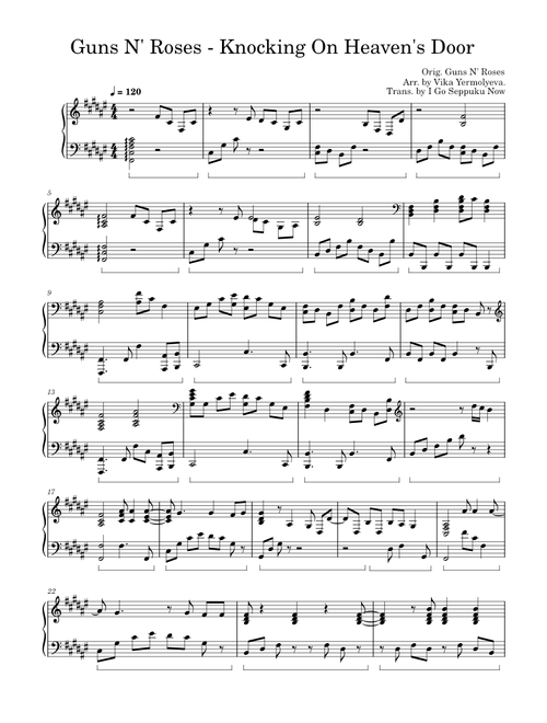 Knockin' On Heaven's Door – Guns N' Roses