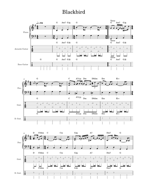 Blackbird - Trio
