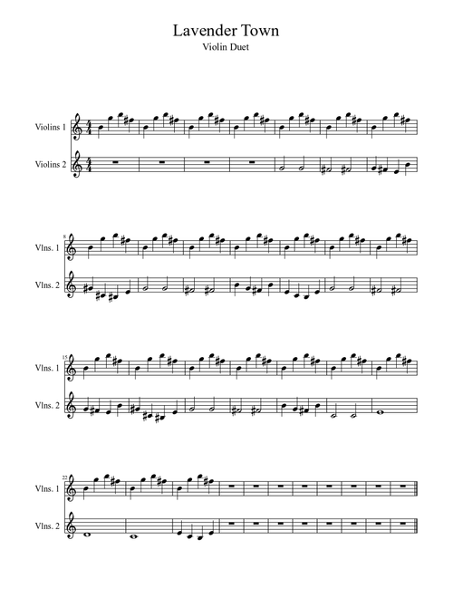 Lavender Town Violin