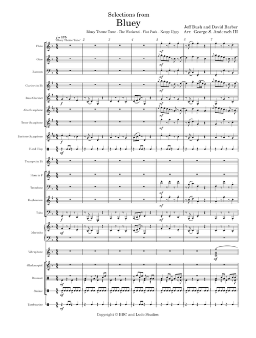 Selections from Bluey (Concert band)