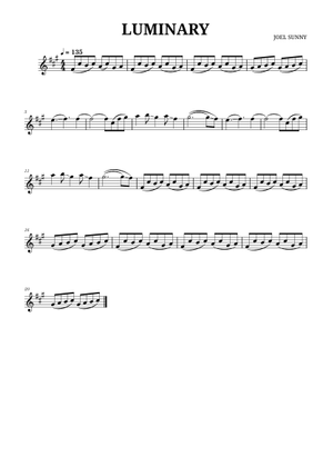 Luminary – Joel Sunny Sheet Music for Violin (String Ensemble ...