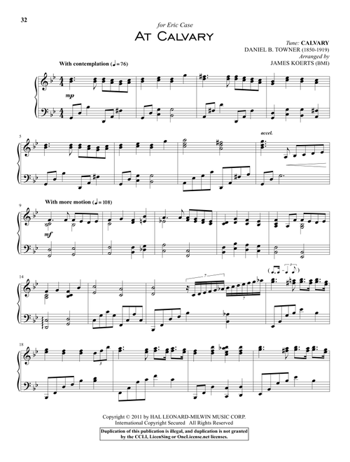 At Calvary - William R Newell (Piano Solo)