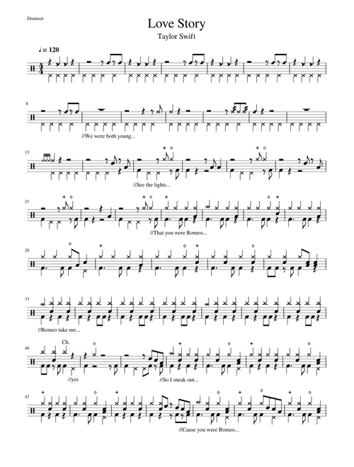 Love Story - Taylor Swift (Drumset)