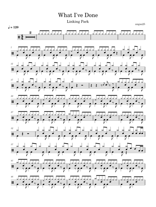 What i've done – Linkin Park What I've done drum – Linkin Park