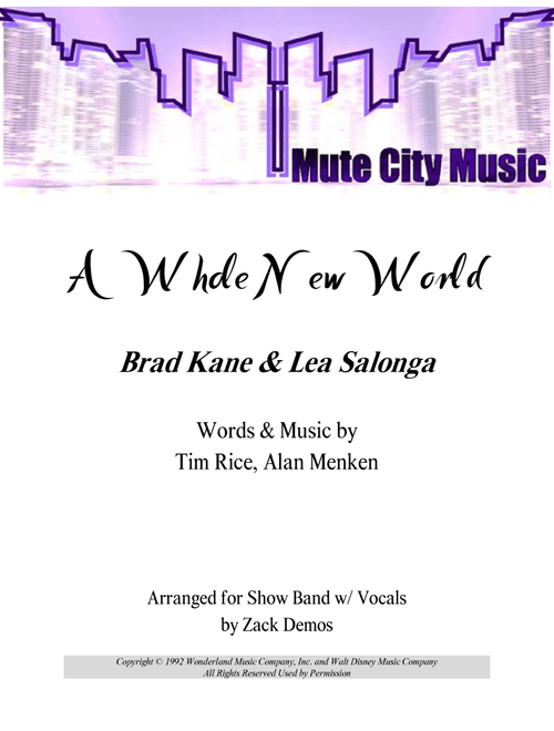 A Whole New World (Arr. Zack Demos) - Tim Rice, Alan Menken (Large Ensemble)