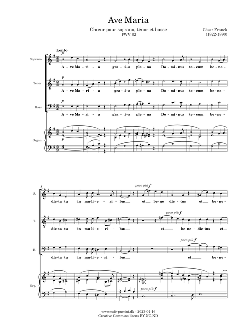 Ave Maria, FWV 62 – César Franck