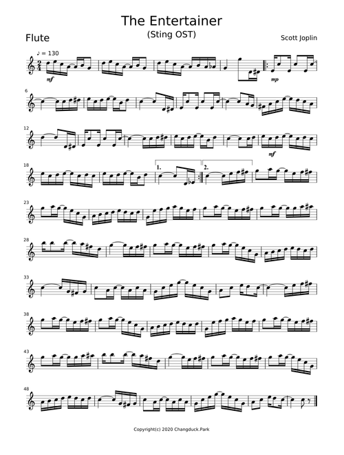 The Entertainer - Scott Joplin (Sting OST)