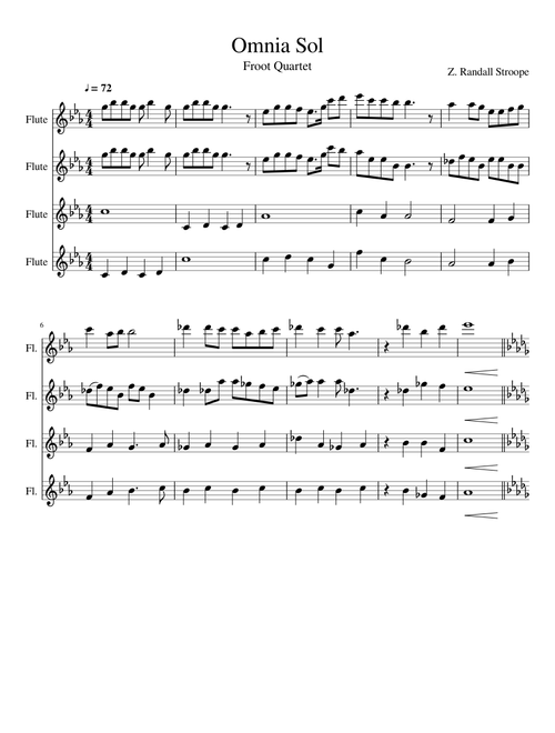 Omnia Sol (Flute Quartet arrangement)