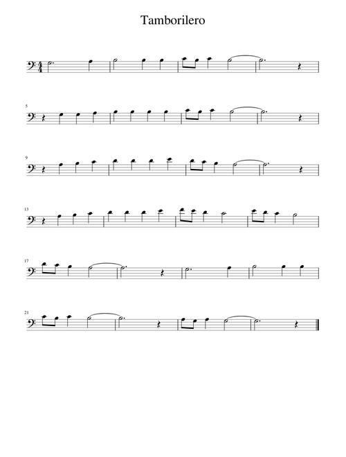Tamborilero bombardí-trombó