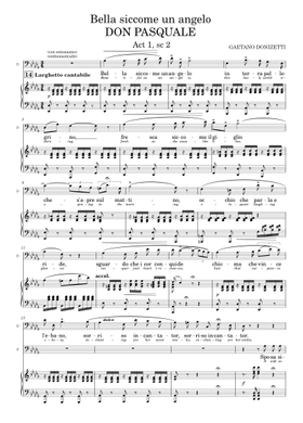 Free Don Pasquale by Gaetano Donizetti sheet music | Download PDF
