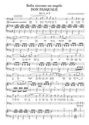 オペラ　ヴォーカルスコア　DON PASQUALE オペラ ヴォーカルスコア DON PASQUALE オペラ ヴォーカルスコア