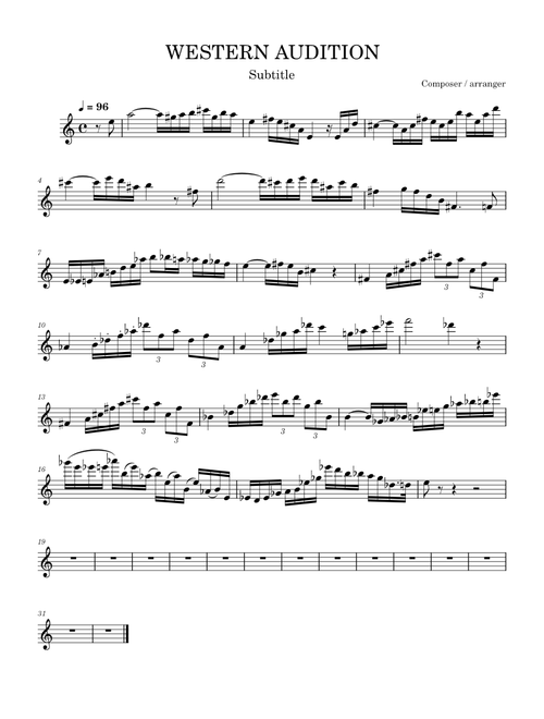 WESTERN AUDITION – metallictremo
