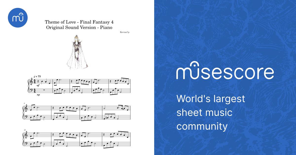Theme of love – Final Fantasy 4 Original Sound Version - Piano
