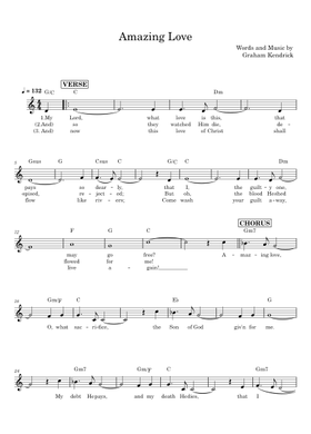 Free Amazing Love by Graham Kendrick sheet music | Download PDF or