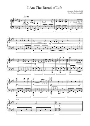 I Am The Bread of Life Sheet Music with Chords for Piano (Solo
