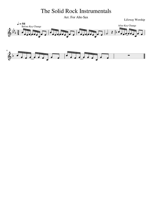 Hymn Tune THE SOLID ROCK – William B. Bradbury