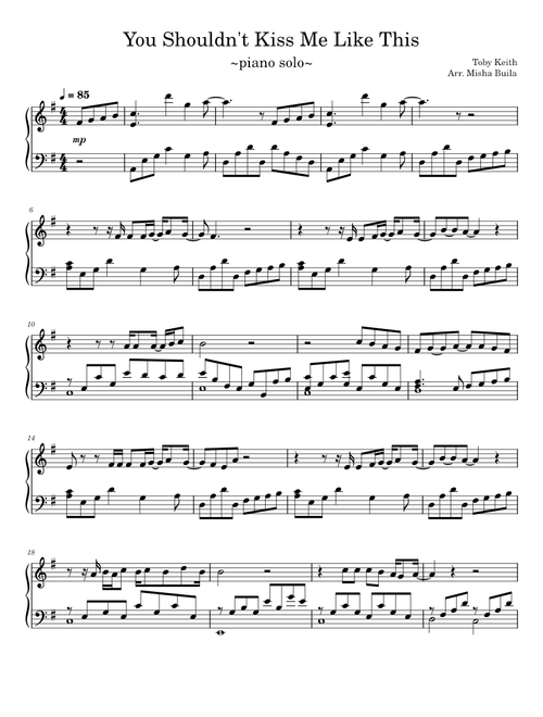 You Shouldn't Kiss Me Like This – Toby Keith