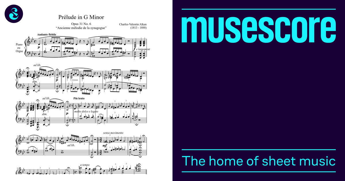 Prélude Opus 31 No. 6 in G Minor Sheet Music for Piano (Solo