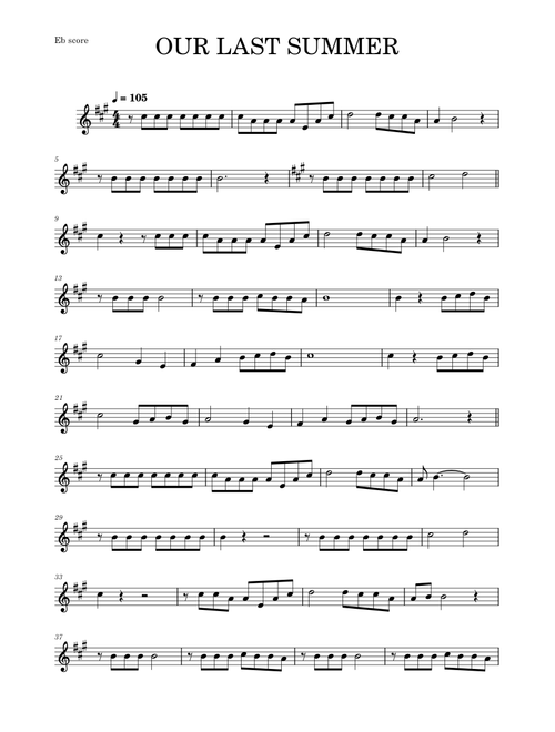 OUR LAST SUMMER (Alto Sax RMX)