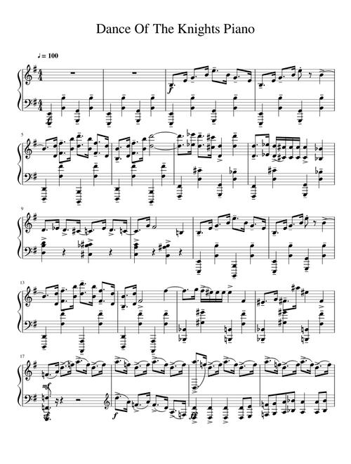 Dance Of The Knights Piano (UNFINISHED)