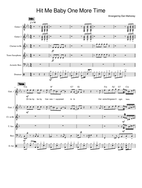 Hit Me Baby One More Time – Britney Spears - Arranged by Dan Mahoney