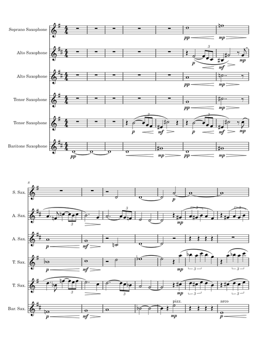 Caves - Cody Fry Sax Sextet SAATTB