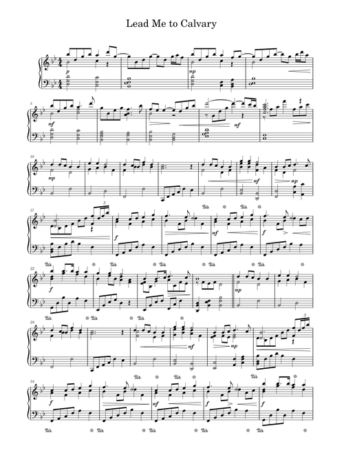 Lead Me to Calvary – William James Kirkpatrick (1921, arranged)