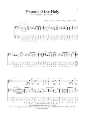Free Houses Of The Holy by Led Zeppelin sheet music | Download PDF