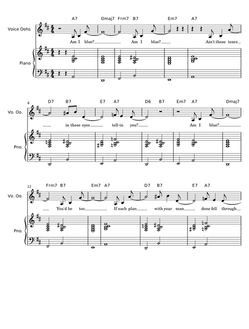 Am I Blue? – Harry Akst Am I Blue Accompaniment