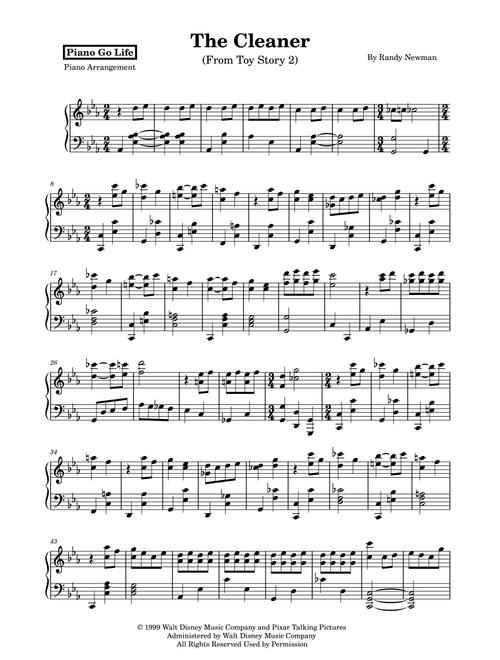 The Cleaner (Arr. Piano Go Life) - Randy Newman (Piano Solo)